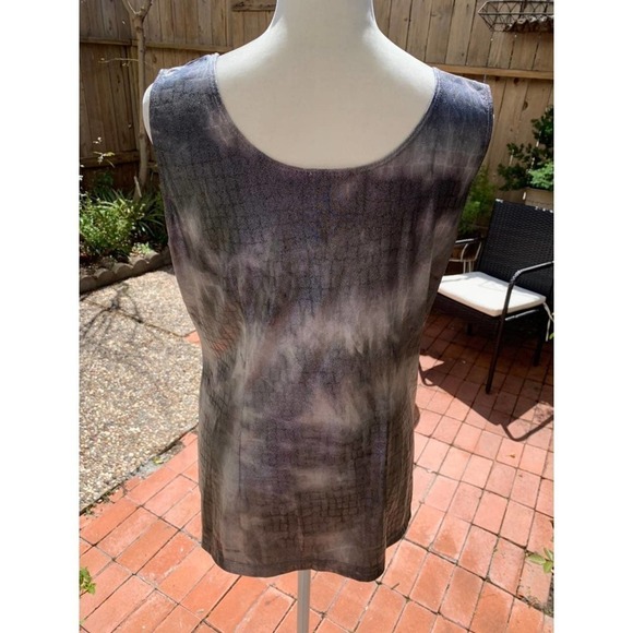 Chico's Metallic Animal Print Blouse - Picture 5 of 6